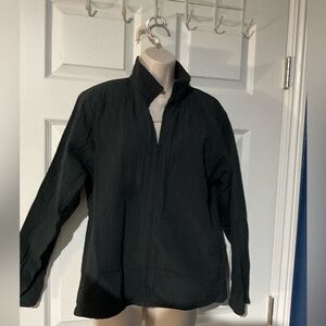 Eileen Fisher zip up nylon crinkle jacket great 4 travel
SZ S so versatile.